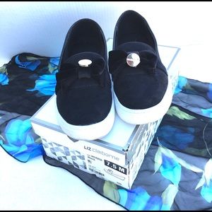Liz Claiborne Black Slip on Loafers